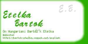 etelka bartok business card